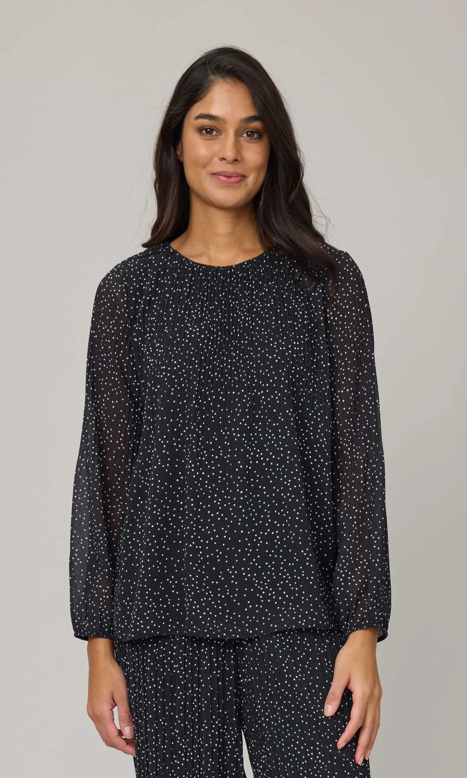 Georgette Plisse Blouse sold by Revolution Boutique product image thumbnail 2