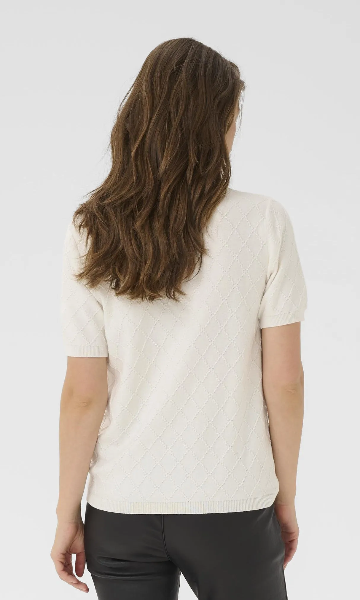 Short-Sleeve Pointelle Sweater sold by Revolution Boutique product image thumbnail 2