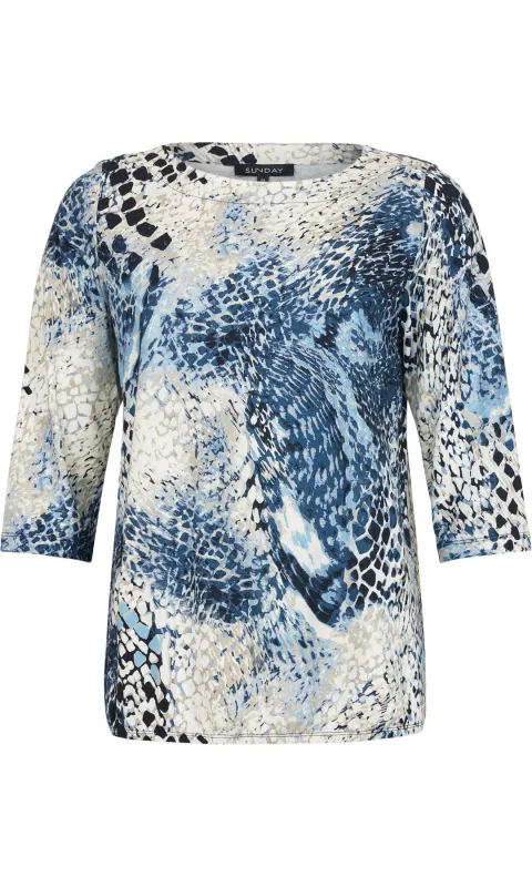 Animal-Effect Print Top sold by Revolution Boutique