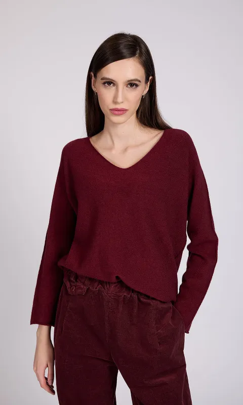 Soft Knit V-Neck Sweater sold by Revolution Boutique