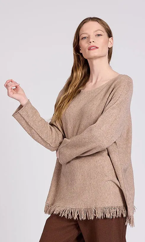 Fringe Hem Sweater sold by Revolution Boutique