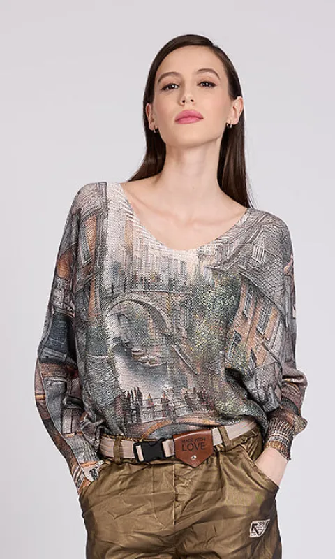 Cityscape Dolman Knit Top sold by Revolution Boutique