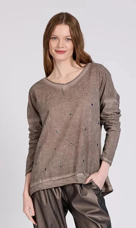 Rhinestone Detail Top sold by Revolution Boutique