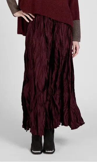 Silky Crinkle Maxi Skirt sold by Revolution Boutique