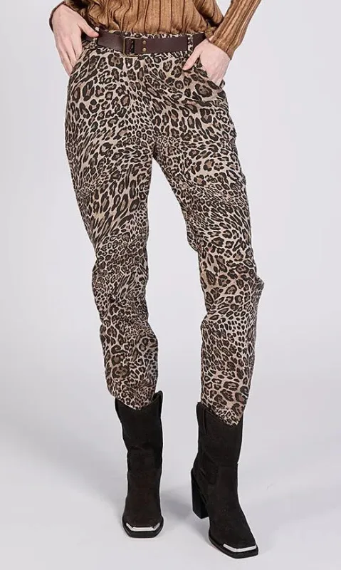 Leopard Print Belted Pant sold by Revolution Boutique