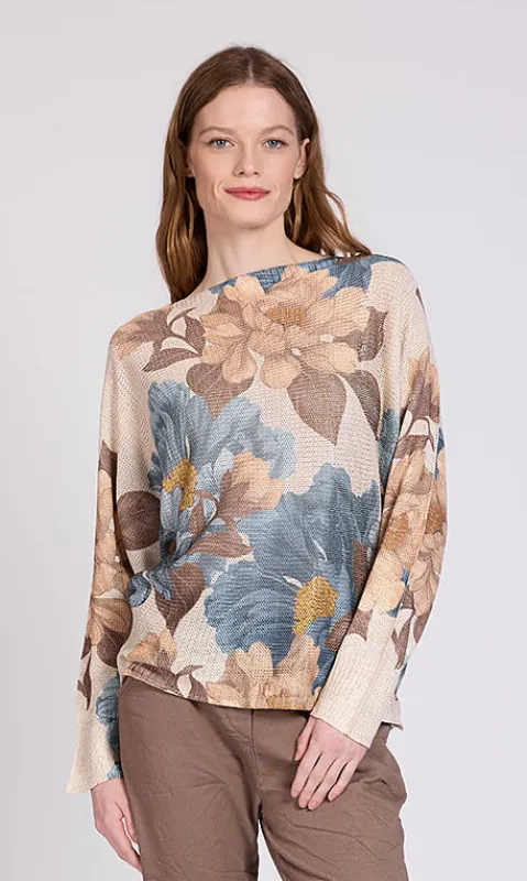 Floral Knit Dolman Top sold by Revolution Boutique