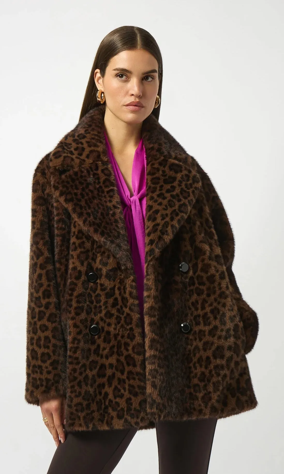 Ultra-Chic Faux Leopard Fur Jacket sold by Revolution Boutique product image thumbnail 3