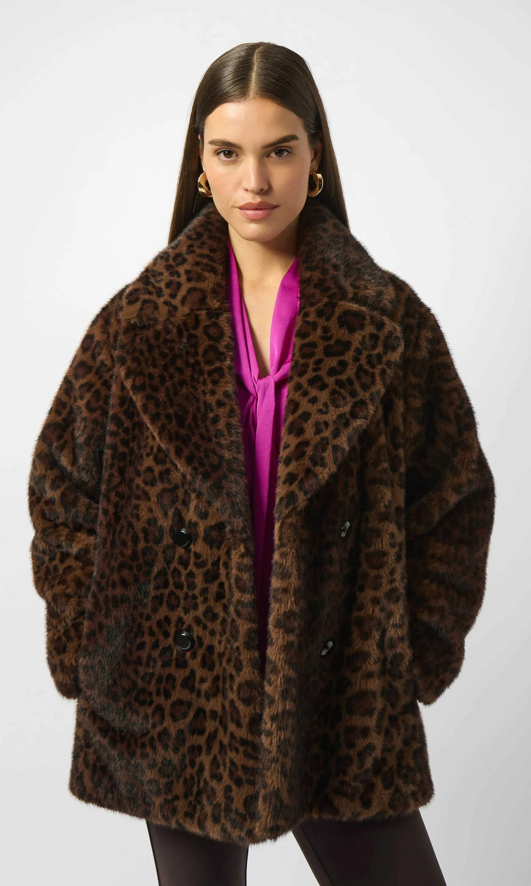 Ultra-Chic Faux Leopard Fur Jacket sold by Revolution Boutique