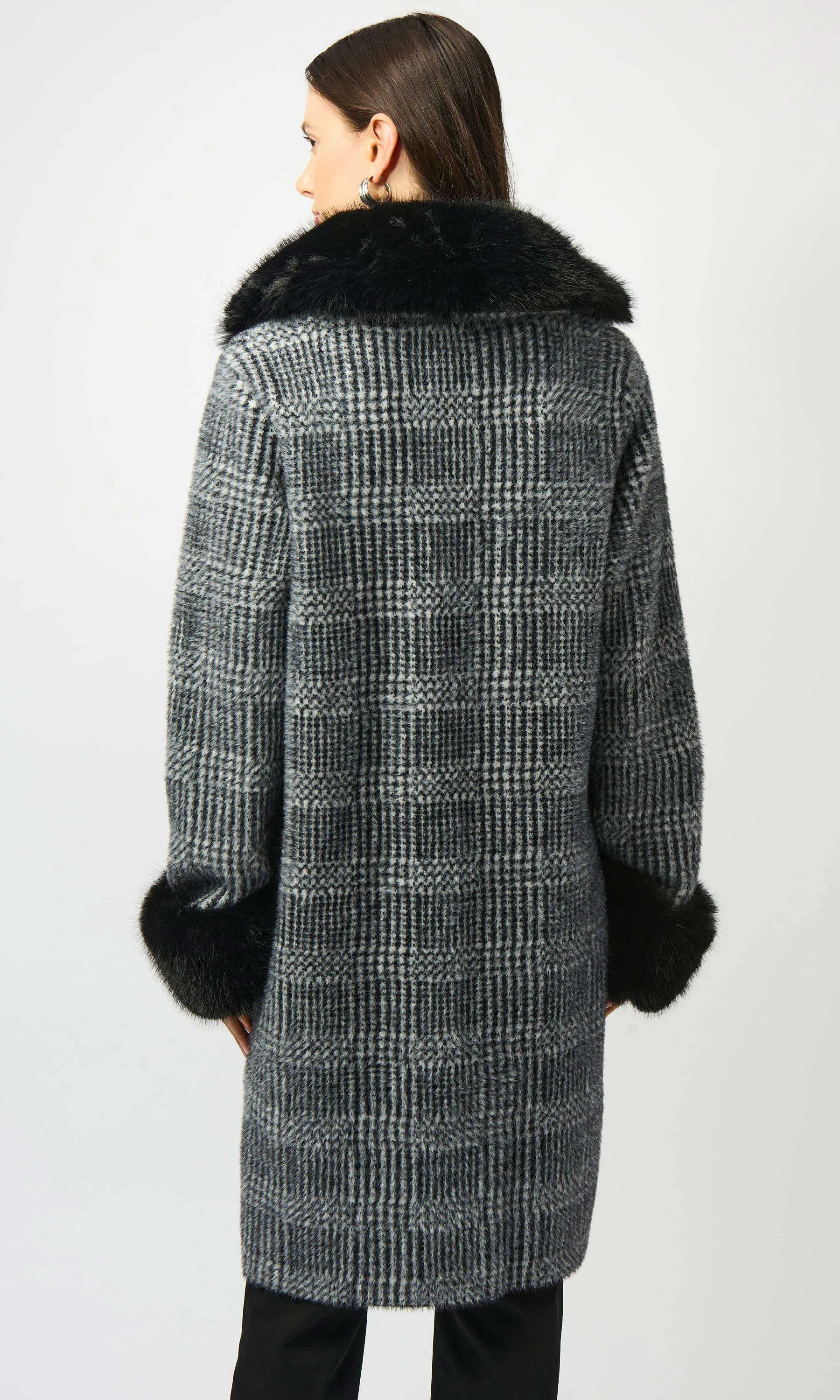 Sweater Knit Faux Fur Trim Coat sold by Revolution Boutique product image thumbnail 2