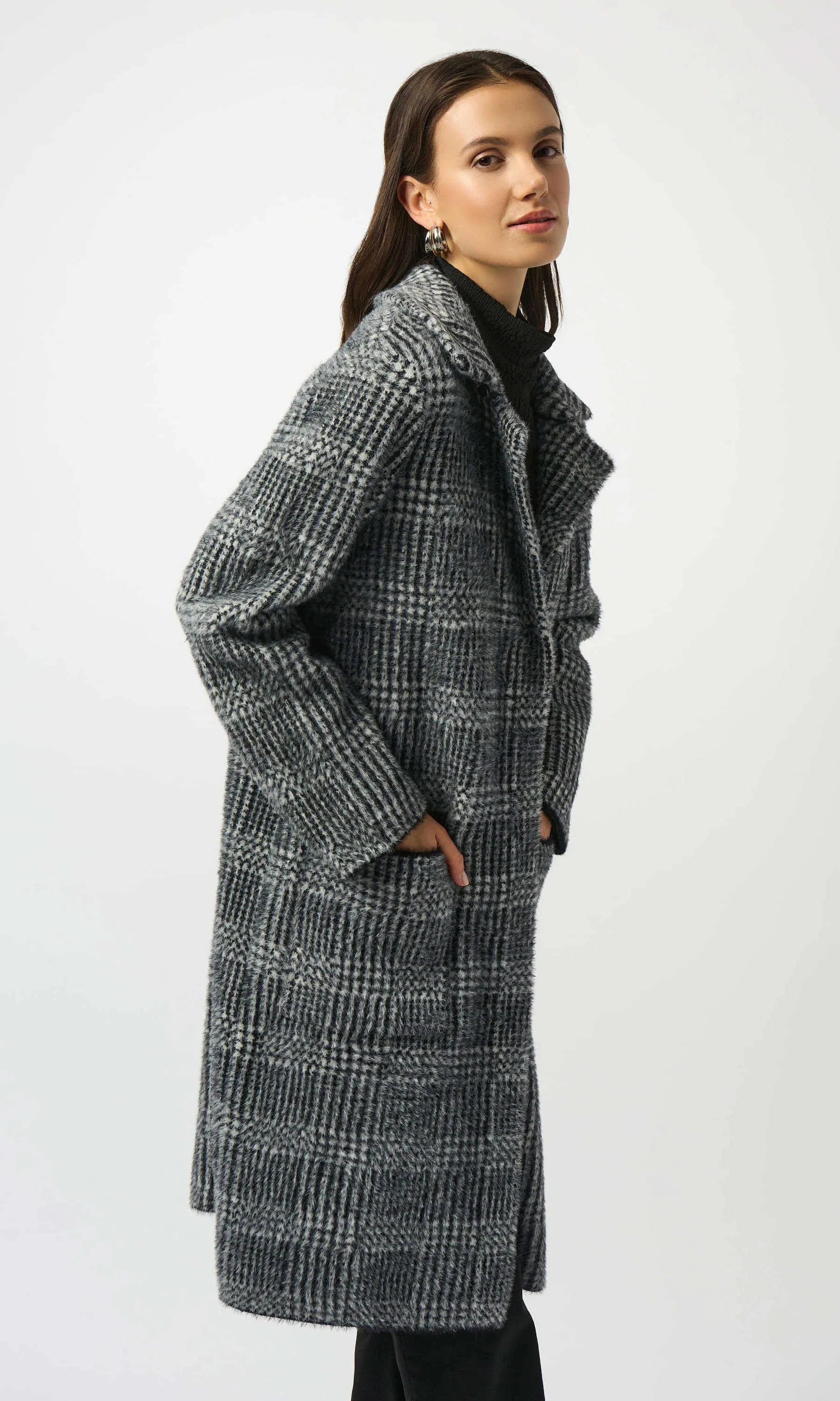 Sweater Knit Faux Fur Trim Coat sold by Revolution Boutique product image thumbnail 3