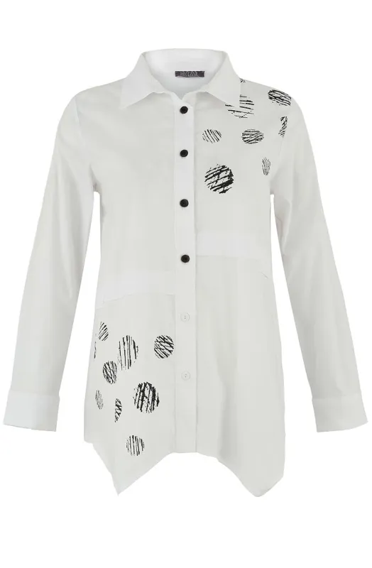 Asymmetrical Hem Blouse sold by Revolution Boutique