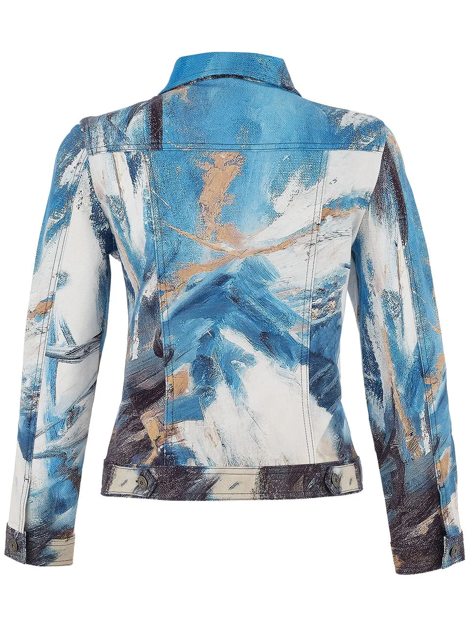 Abstract Design Denim-Style Jacket sold by Revolution Boutique product image thumbnail 2