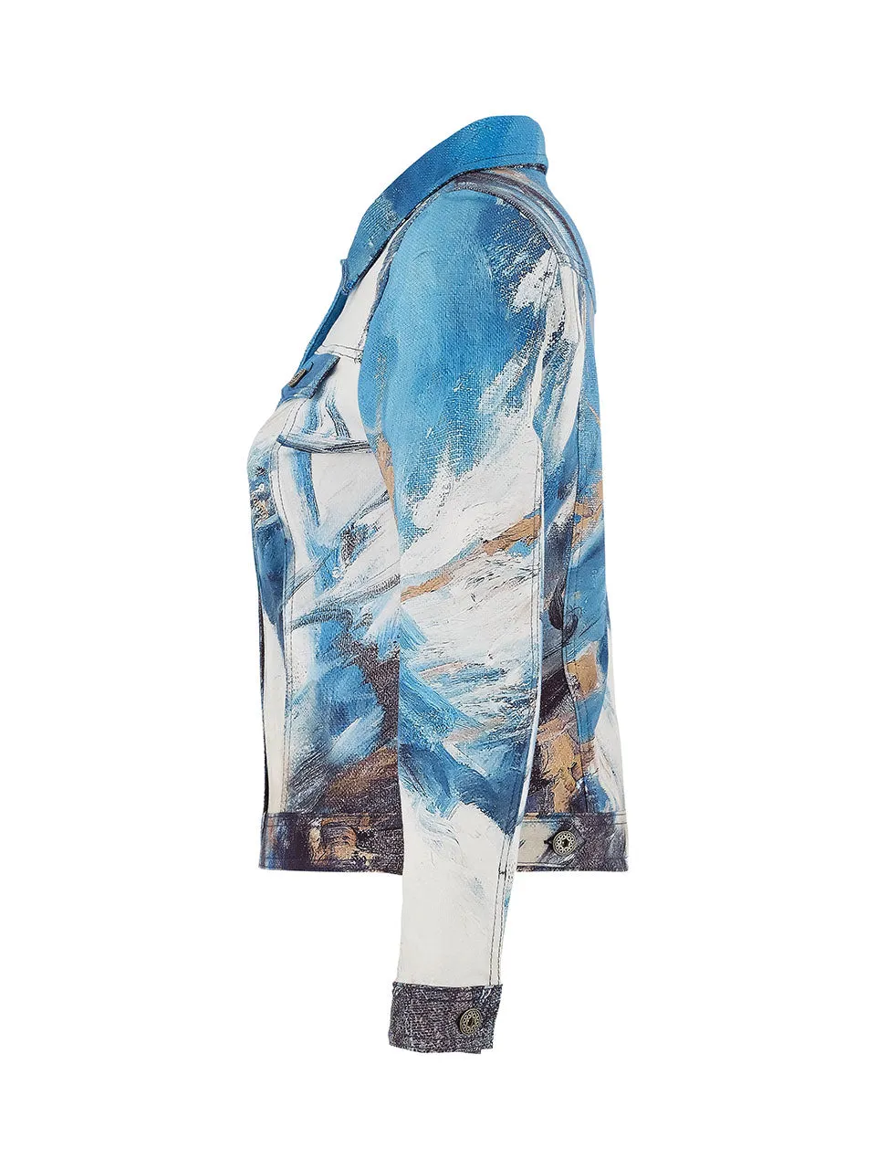 Abstract Design Denim-Style Jacket sold by Revolution Boutique product image thumbnail 3