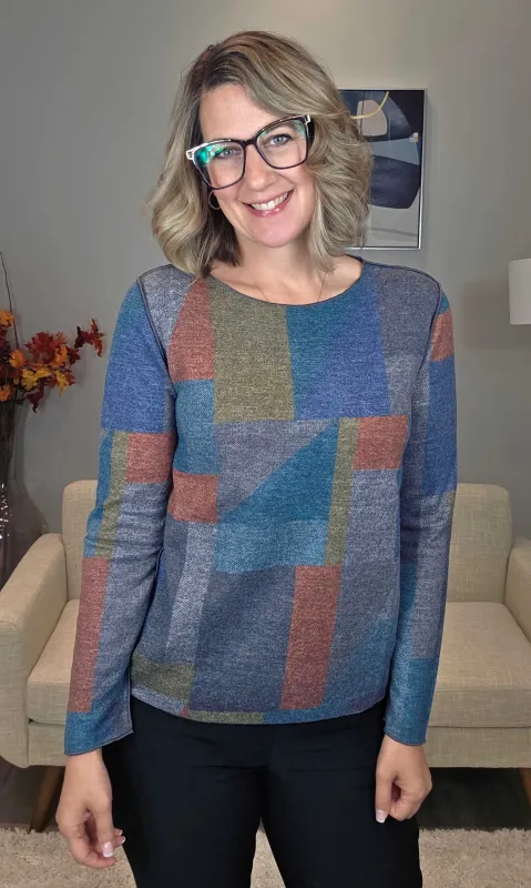 Reversible Patchwork Print Top sold by Revolution Boutique