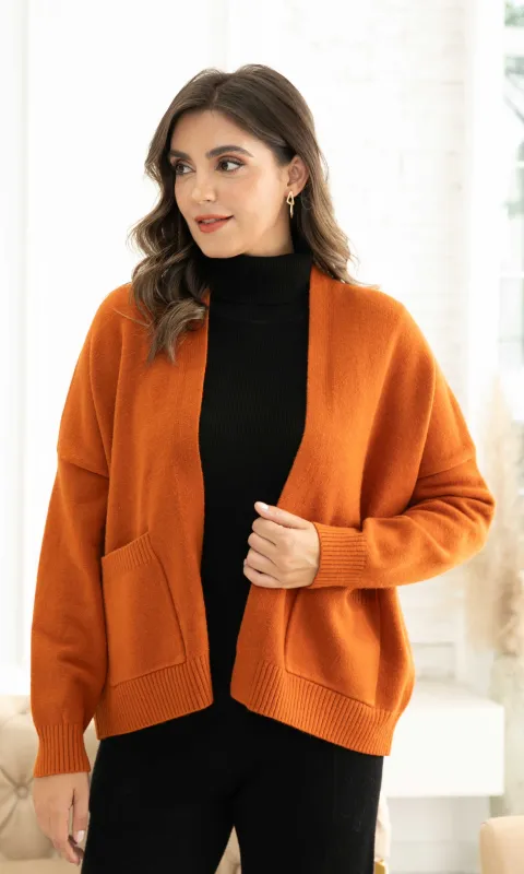 Ribbed Trim Cardigan sold by Revolution Boutique