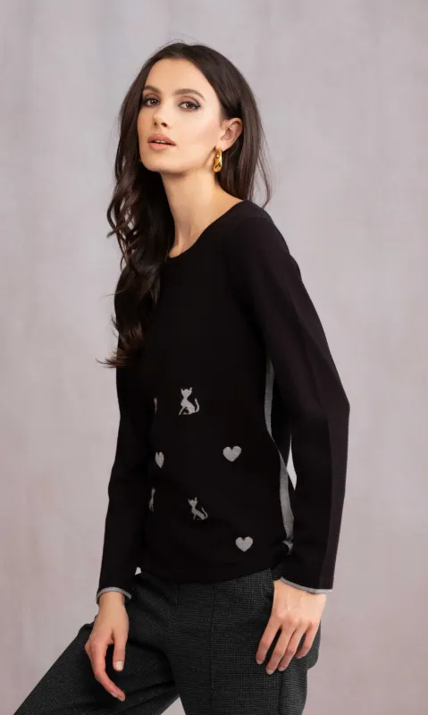 Back Bead Center Seam Detail Sweater sold by Revolution Boutique