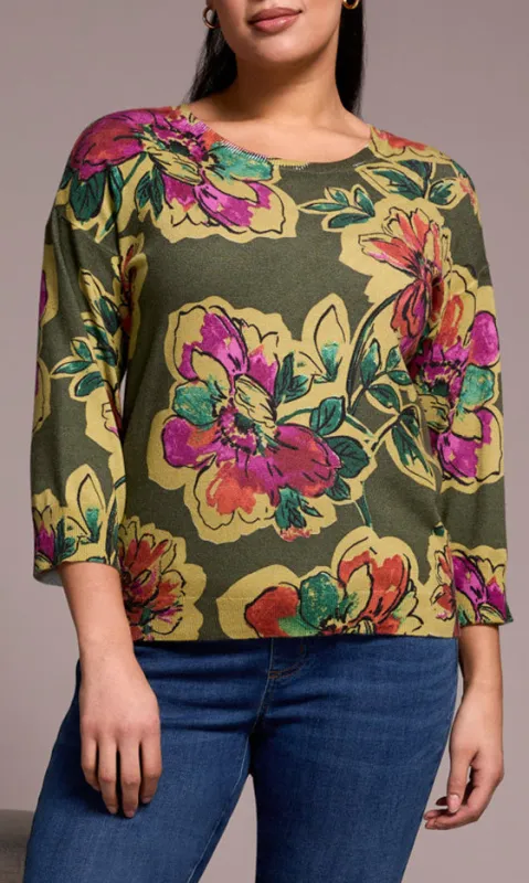 Soft Yarn Floral Top sold by Revolution Boutique