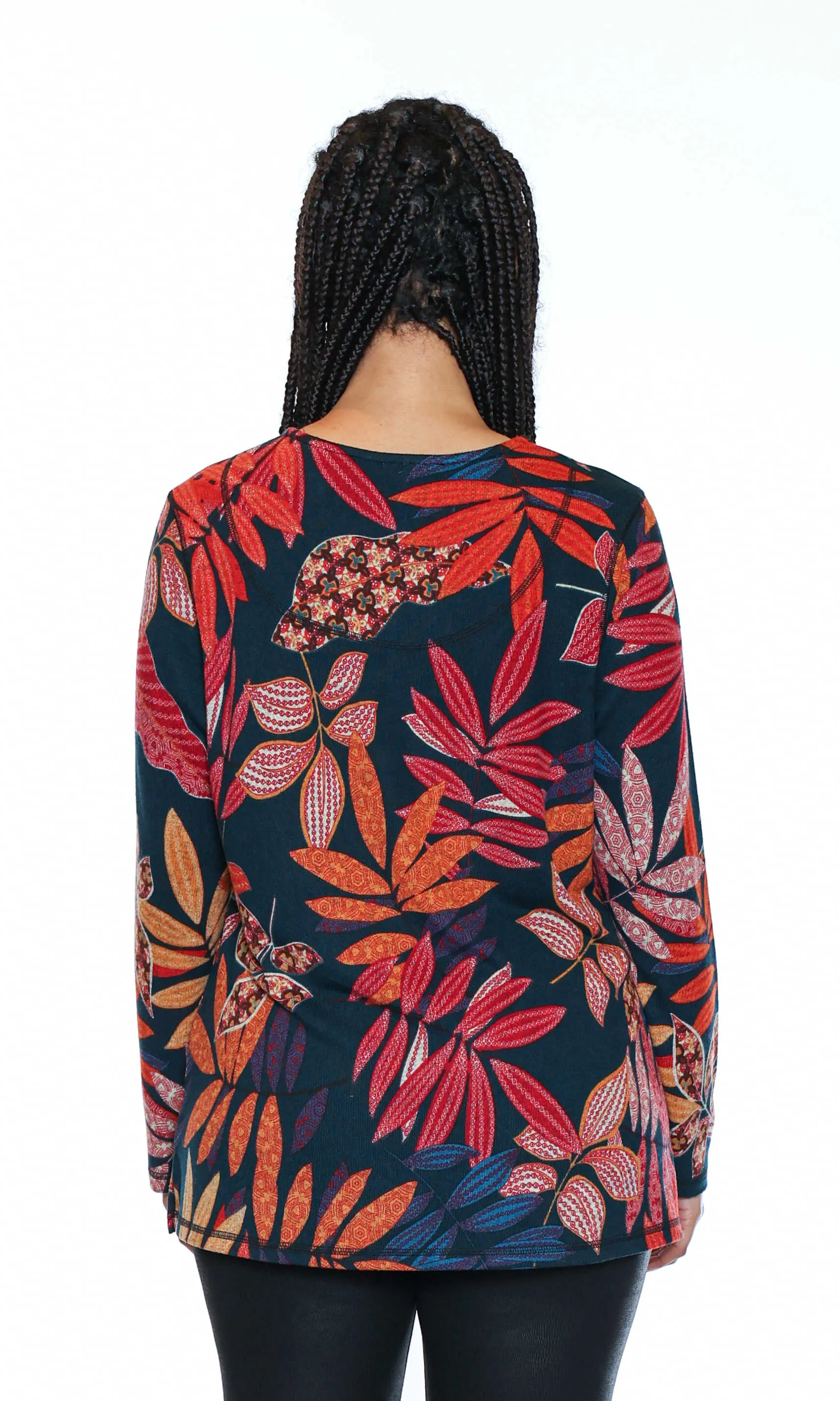 Leaf Print Pocket Tunic sold by Revolution Boutique product image thumbnail 2