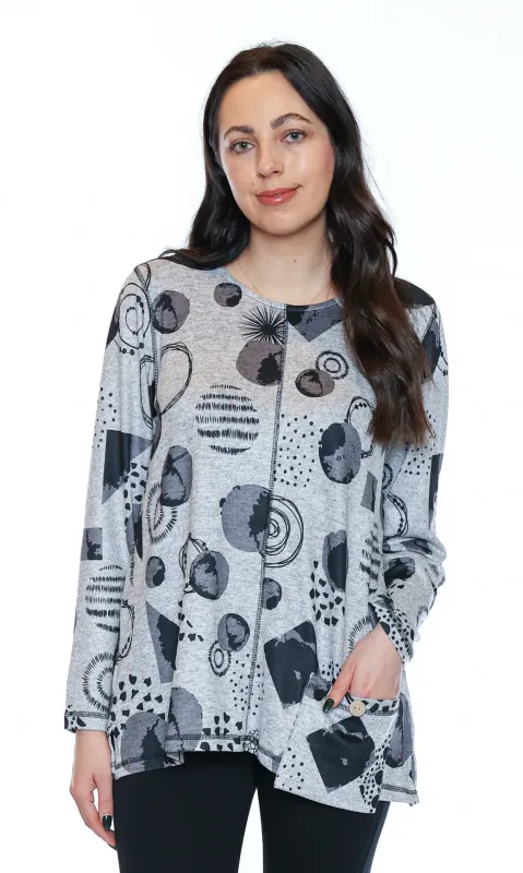 Contrast Stitch Pocket Tunic sold by Revolution Boutique