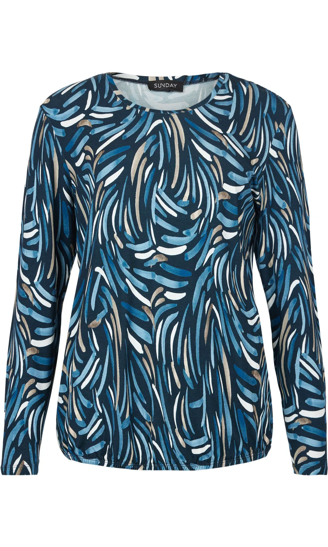 Abstract Brushstroke Blouse sold by Revolution Boutique