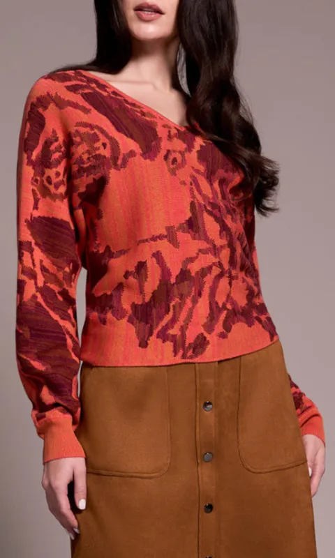 Wear-Two-Ways Jacquard Sweater made by Tribal