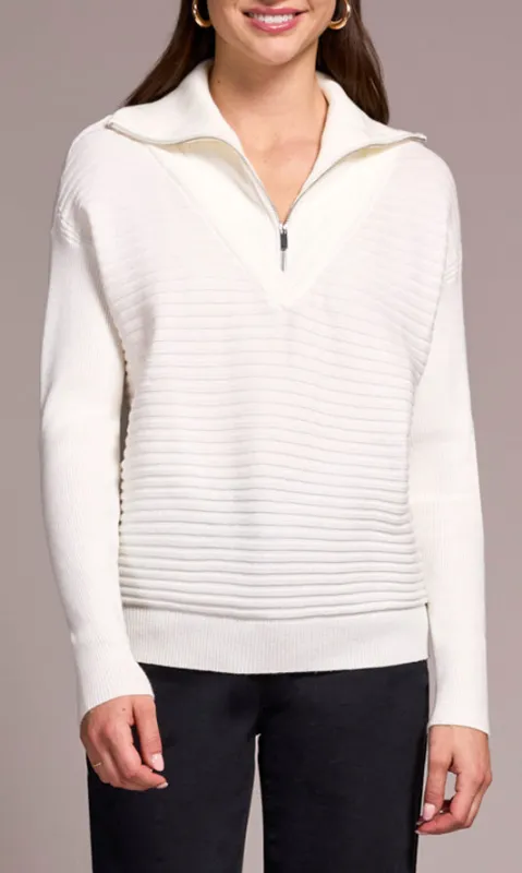 Zip V-Neck Sweater sold by Revolution Boutique
