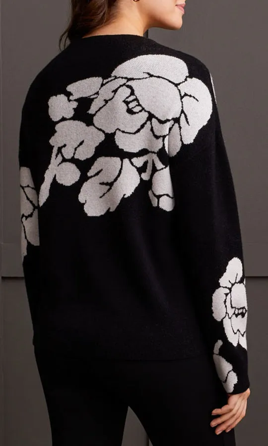 Funnel Neck Floral Intarsia Sweater sold by Revolution Boutique product image thumbnail 2