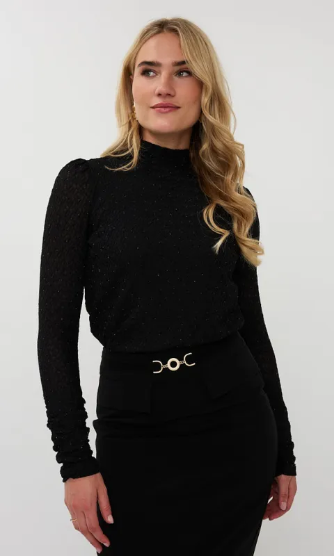 Knit Shimmer Top sold by Revolution Boutique