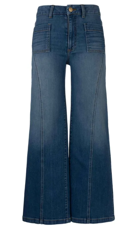 Seam Detail Patch Pocket Denim sold by Revolution Boutique