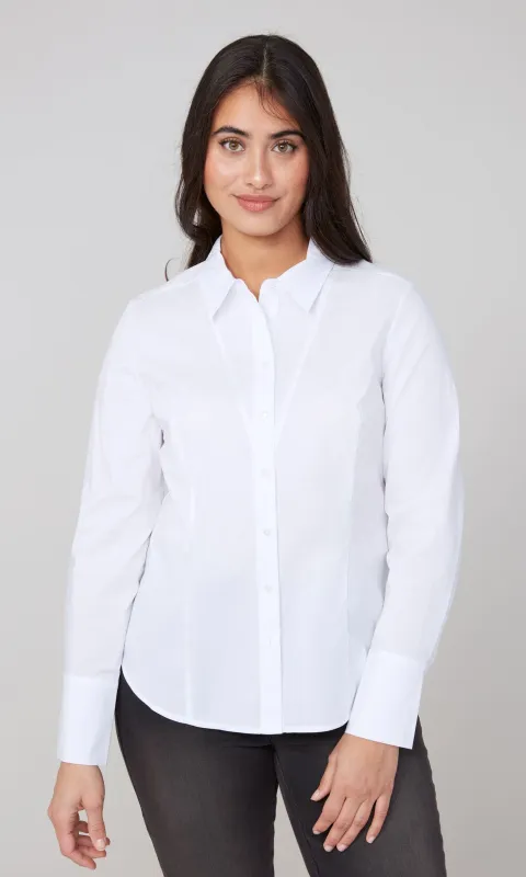 Classic Button-Down Tailored Blouse sold by Revolution Boutique