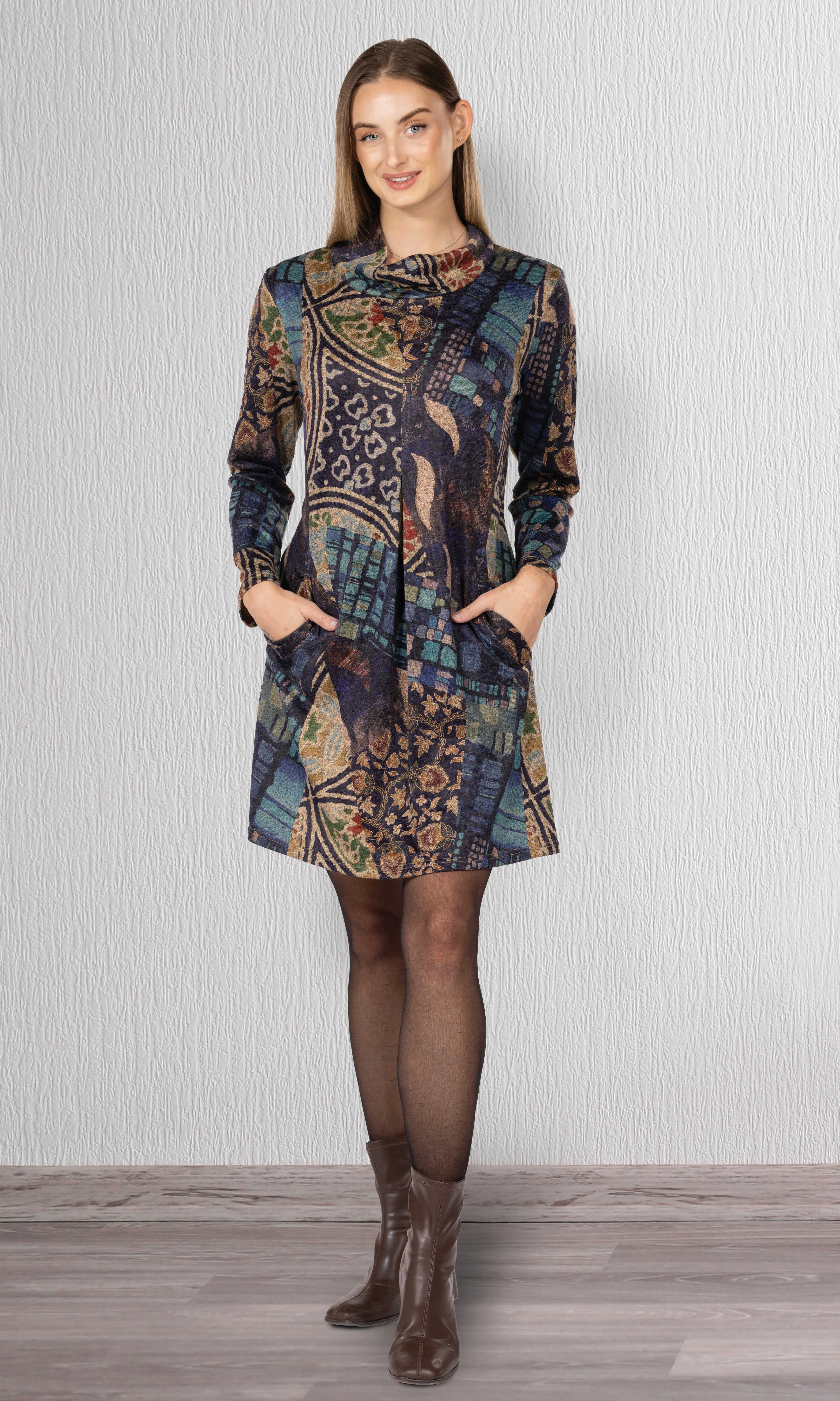 Soft Cowl Neck Dress sold by Revolution Boutique