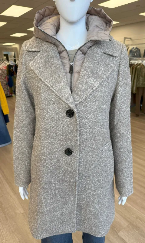 Wool Blend Removable Hood Coat sold by Revolution Boutique