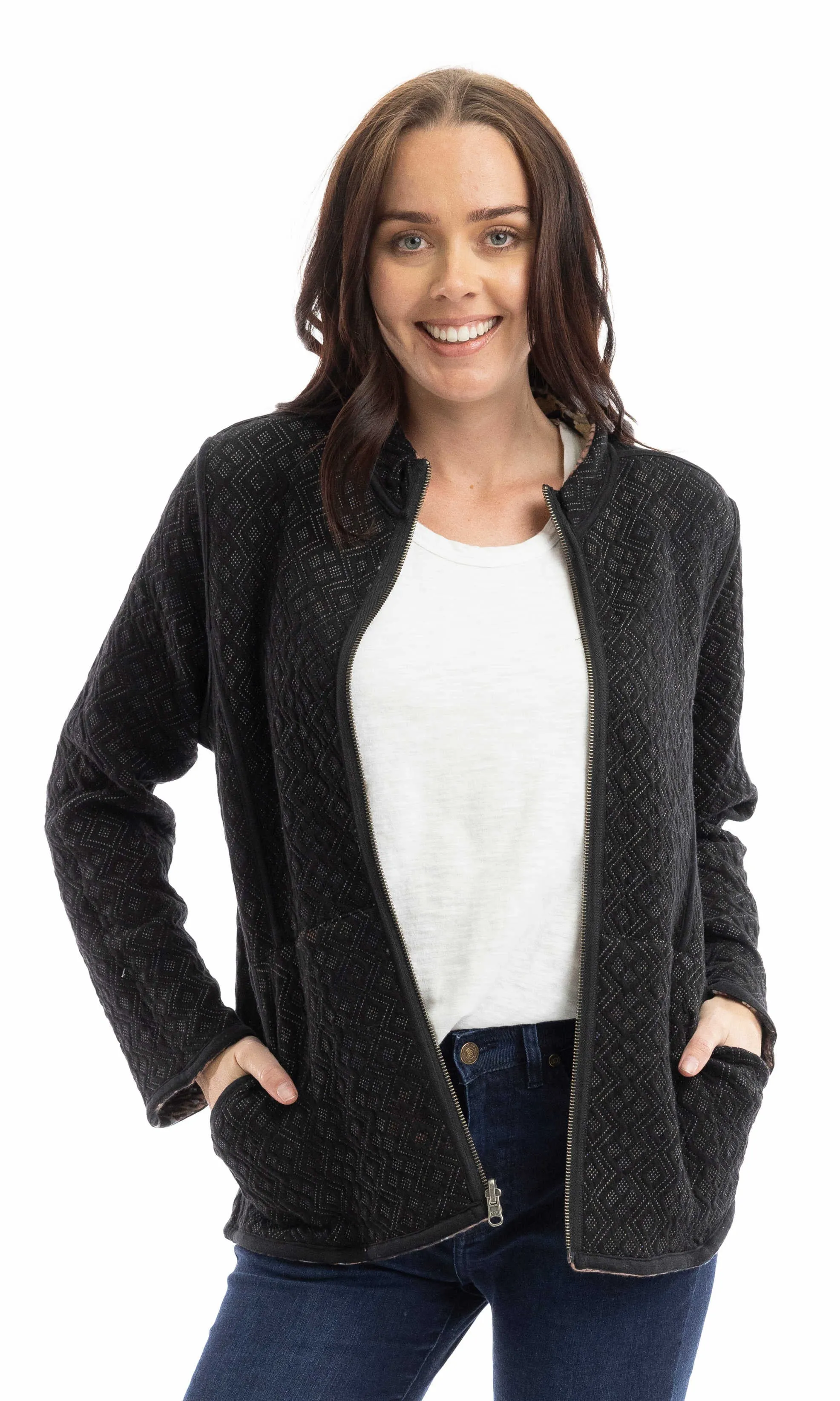 Reversible Zip-Front Jacket sold by Revolution Boutique product image thumbnail 2