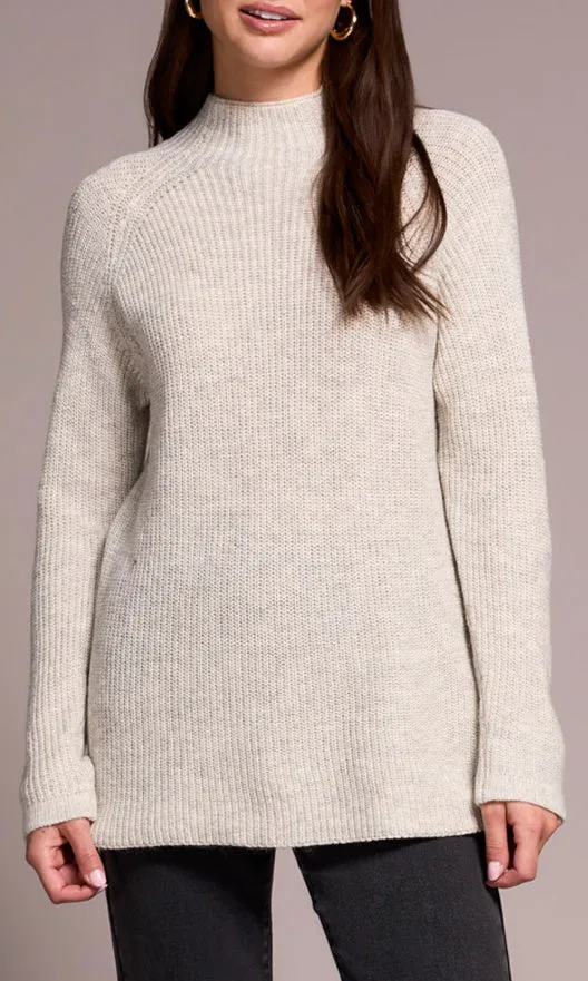 Mock Neck Tunic Sweater sold by Revolution Boutique