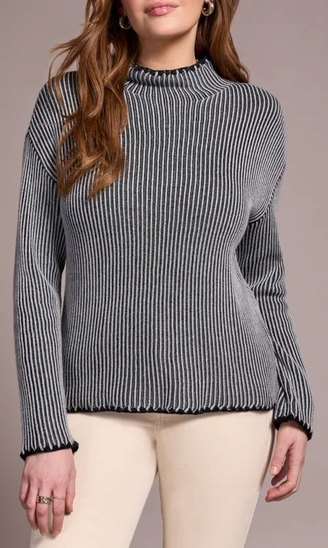 Ribbed Funnel Neck Sweater sold by Revolution Boutique