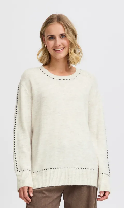 Accent Stitch Soft Pullover sold by Revolution Boutique