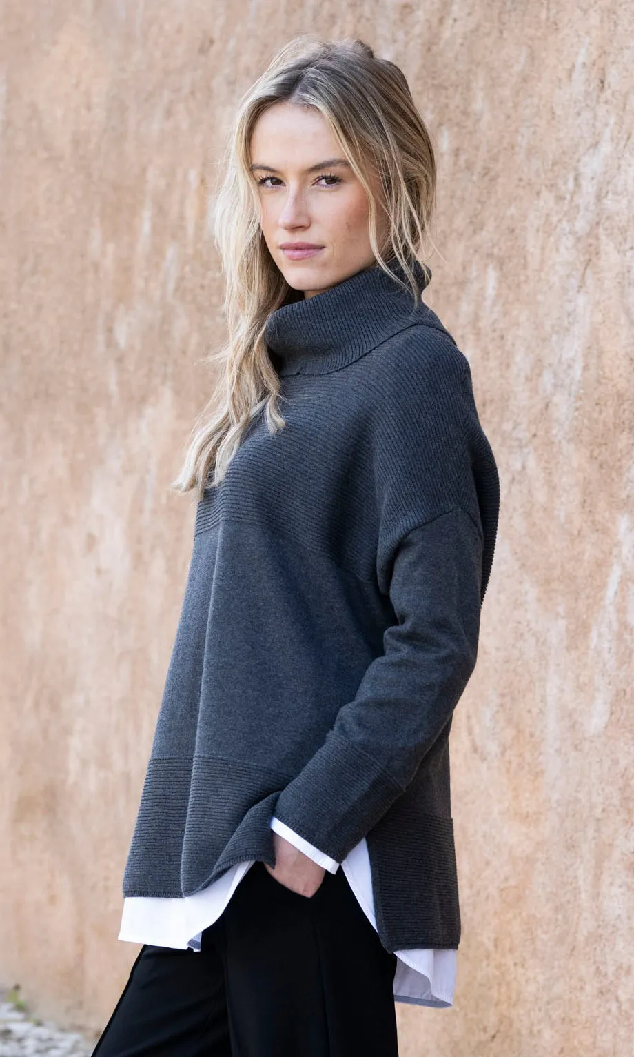 Rib Detail Sweater sold by Revolution Boutique product image thumbnail 3