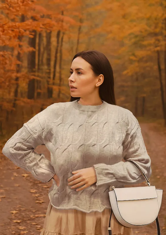 Textured Knit Bell Sleeve Sweater sold by Revolution Boutique