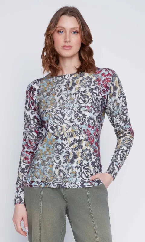 Floral Soft Knit Sweater sold by Revolution Boutique