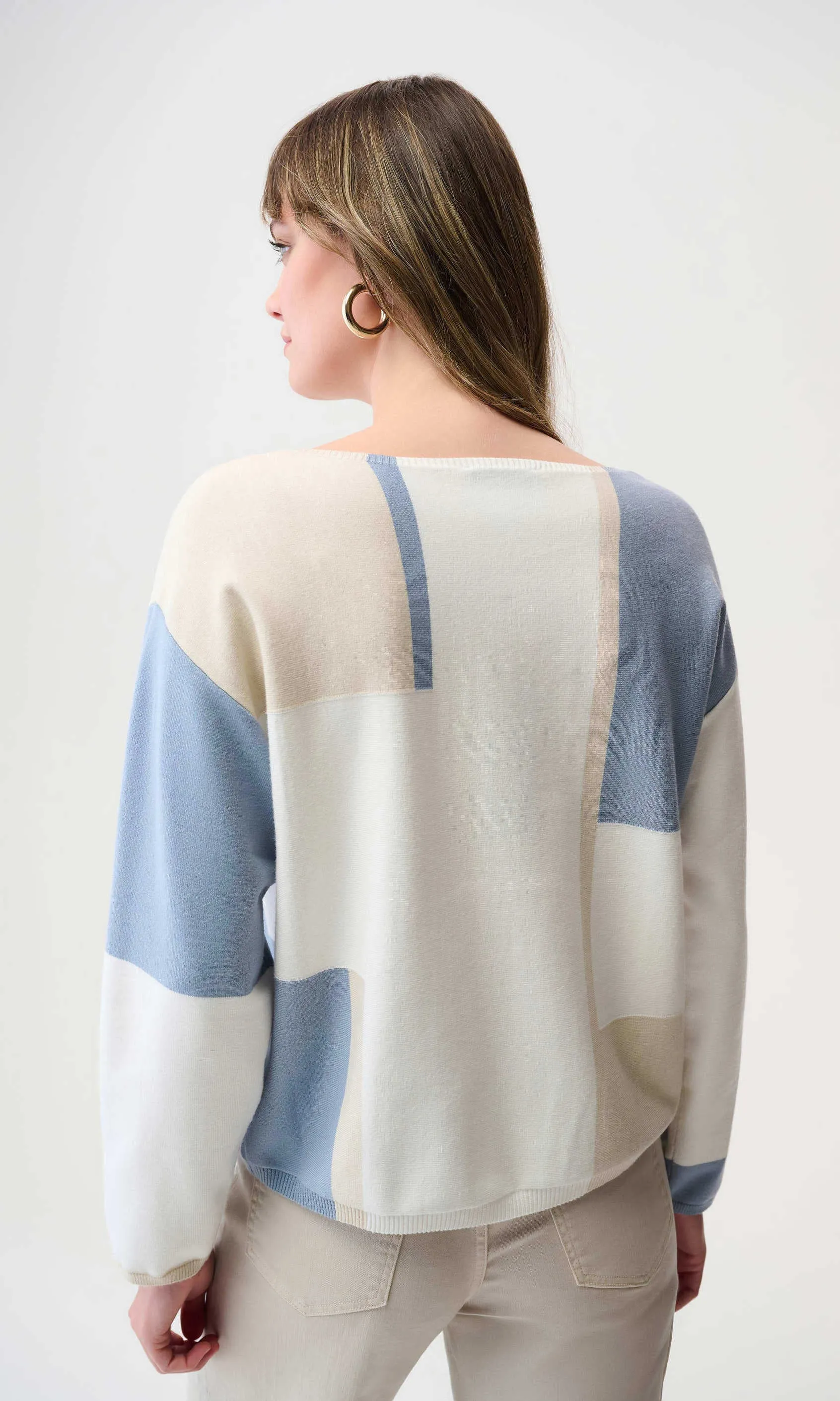 Ribkoff Brushed Yarn Color-Block Sweater sold by Revolution Boutique product image thumbnail 2