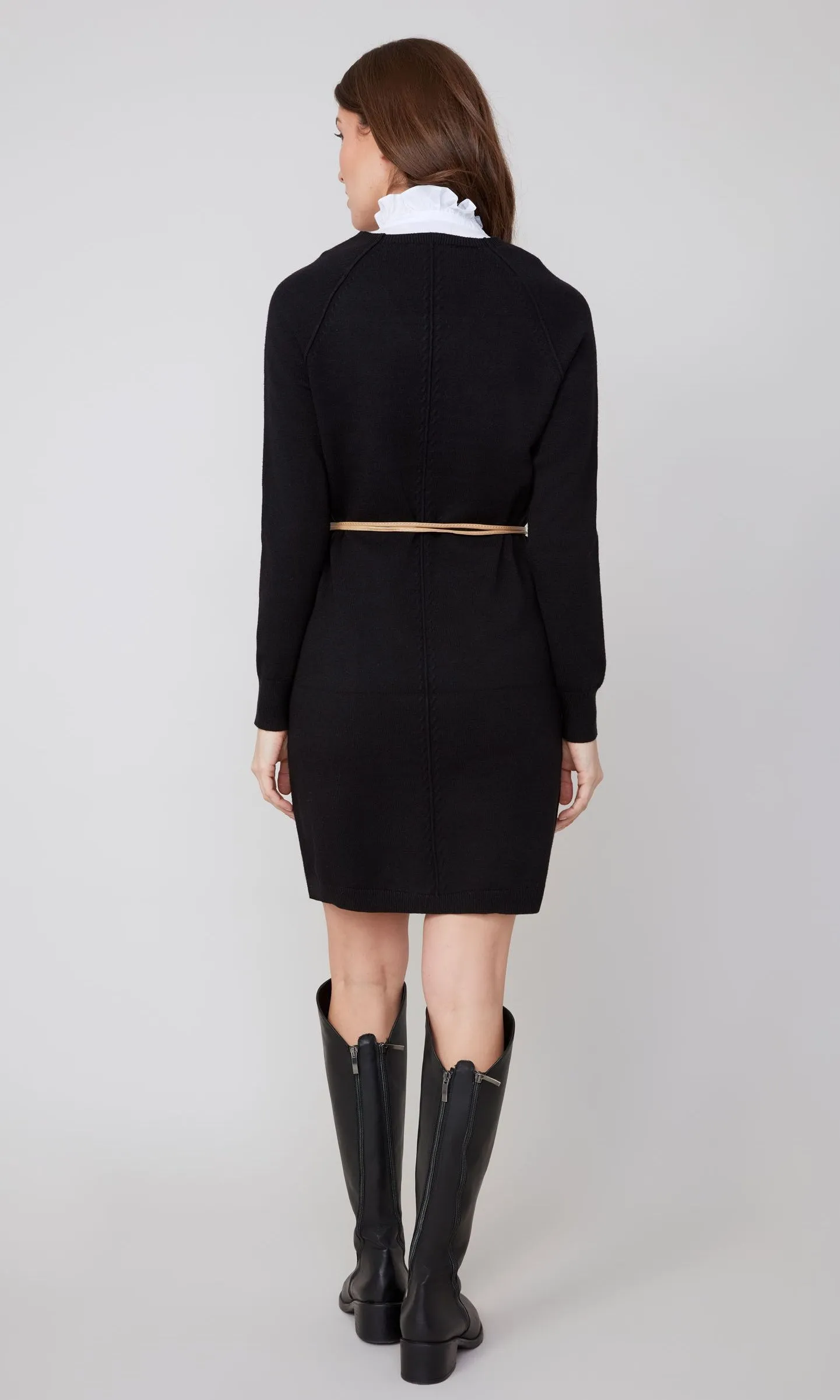 V-Neck Sweater Dress sold by Revolution Boutique product image thumbnail 2