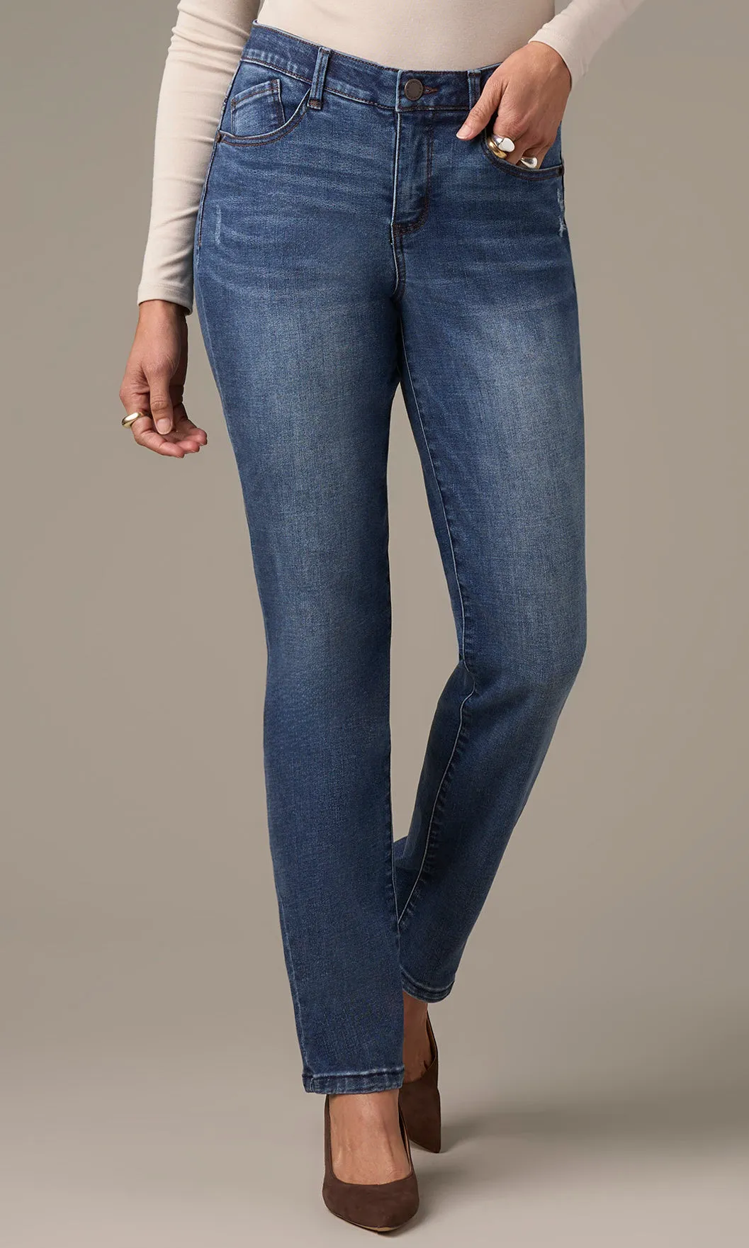 Mid-Rise Stretch Denim sold by Revolution Boutique