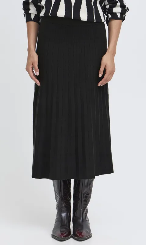 Subtle Pleat Midi Skirt sold by Revolution Boutique