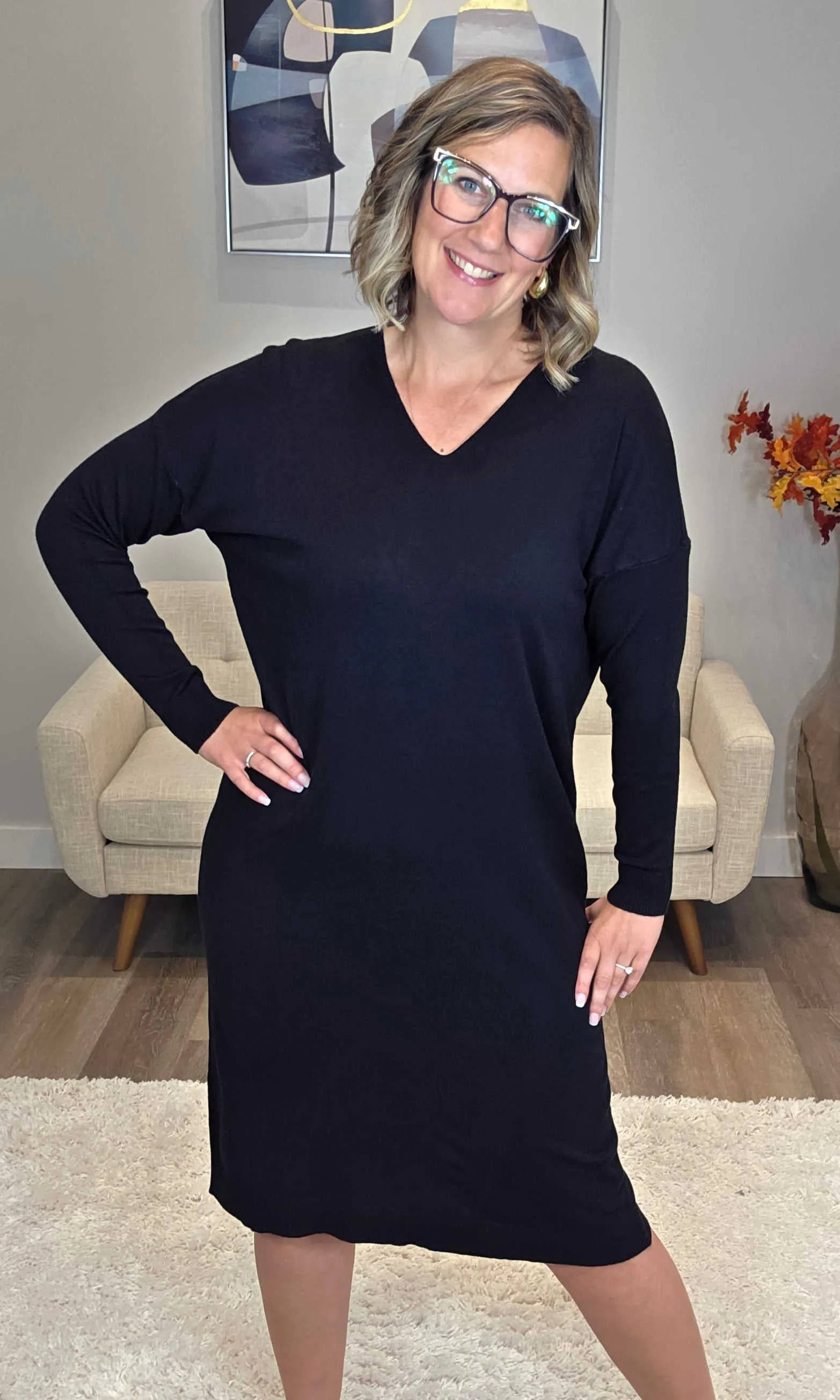 Relaxed Long Sleeve Dress sold by Revolution Boutique