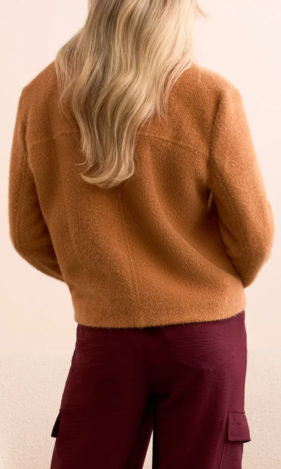 Button Front Eyelash Knit Jacket sold by Revolution Boutique product image thumbnail 2