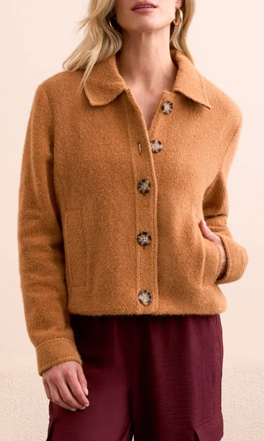Button Front Eyelash Knit Jacket sold by Revolution Boutique
