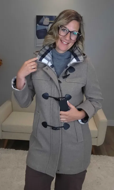 Toggle Front Wool Blend Lined Coat sold by Revolution Boutique
