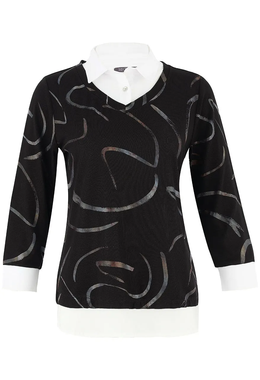Abstract Fooler Top sold by Revolution Boutique