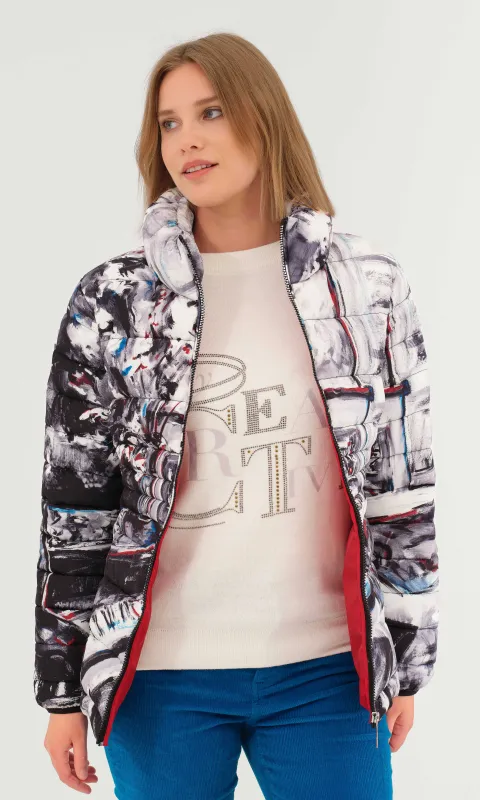 Art Inspired Stand Collar Jacket sold by Revolution Boutique