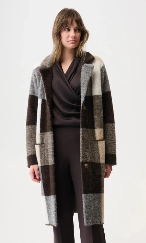 Ribkoff Feather Yarn Notch Collar Jacket sold by Revolution Boutique